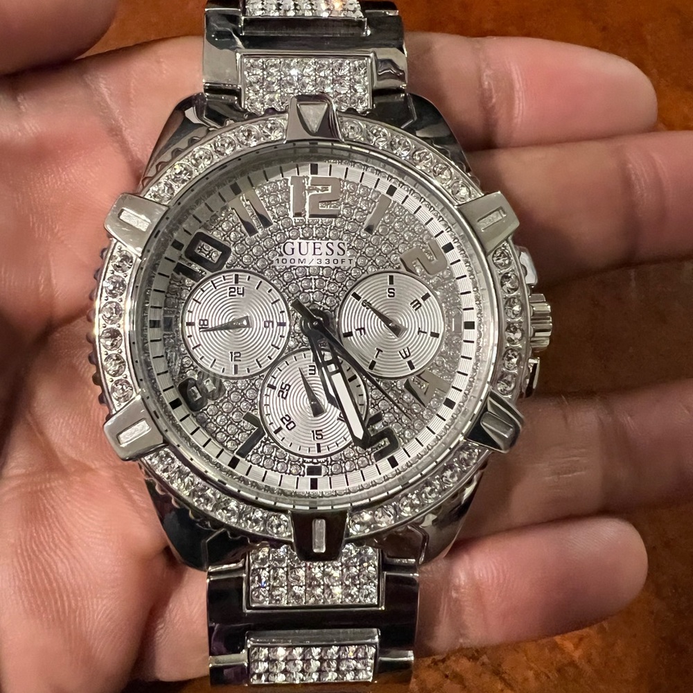 Man Guess Watch, retails at $195.00. Brand new and never worn.